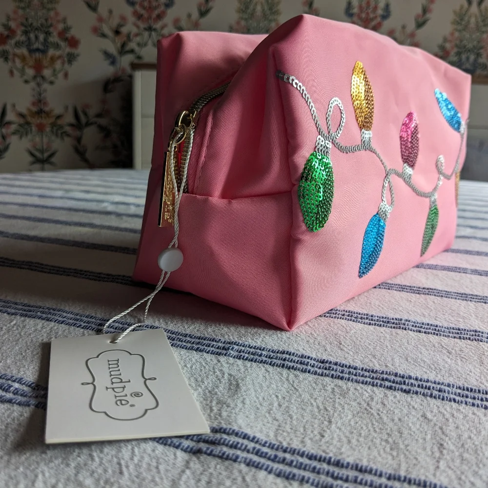 Pink‎ Sequin Embellished Mudpie Women's Bag